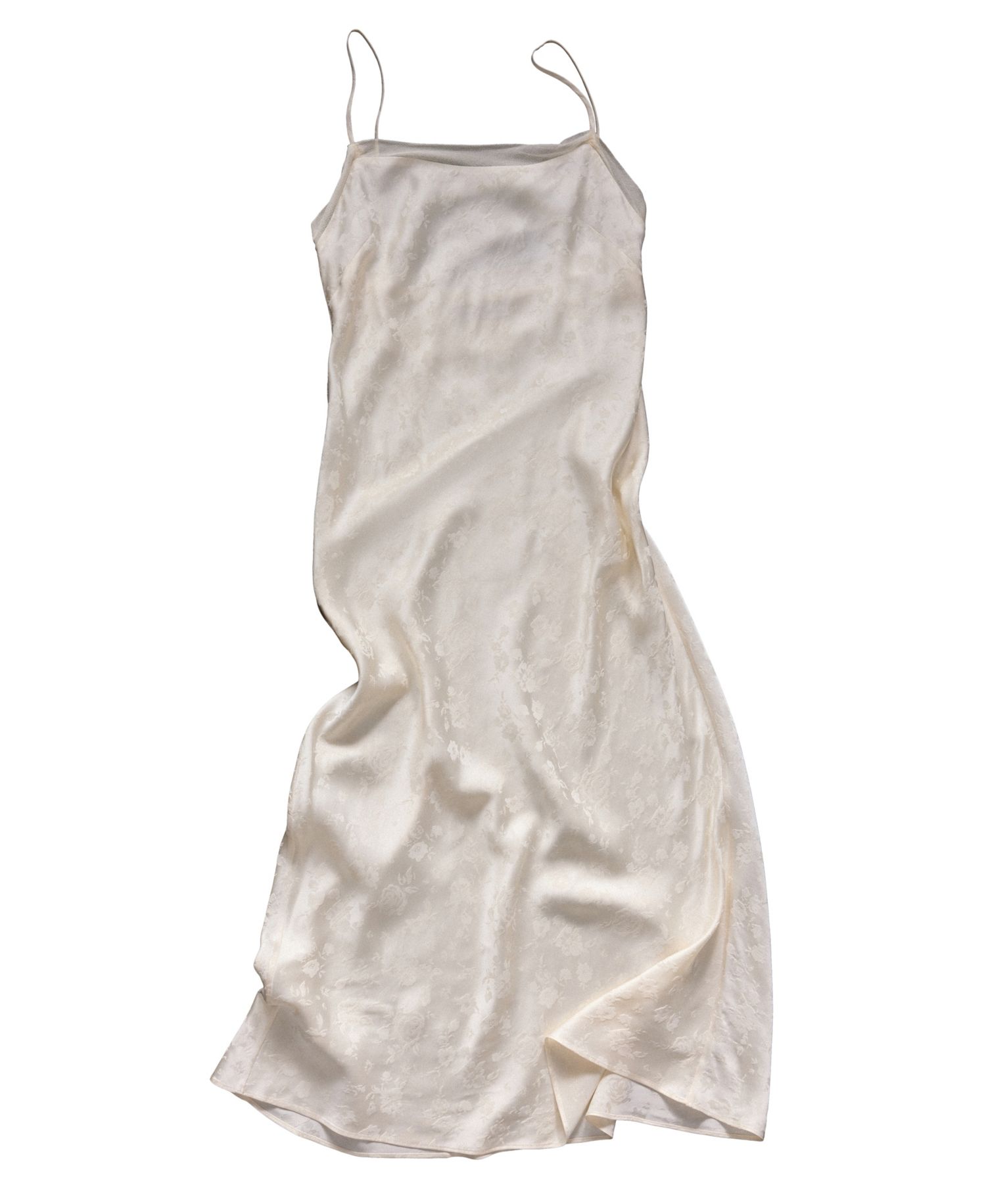 Women's Selection Floral Jacquard Slip Dress