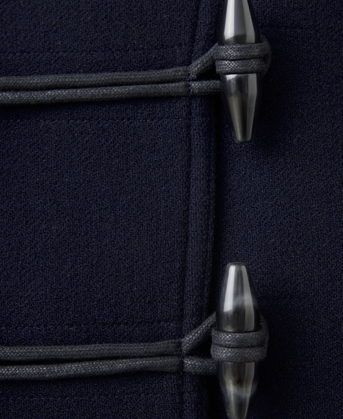 Женское пальто Mango Selection Wool-Blend Cropped Toggle, цвет: Тёмный тёмно-синий — фото 6