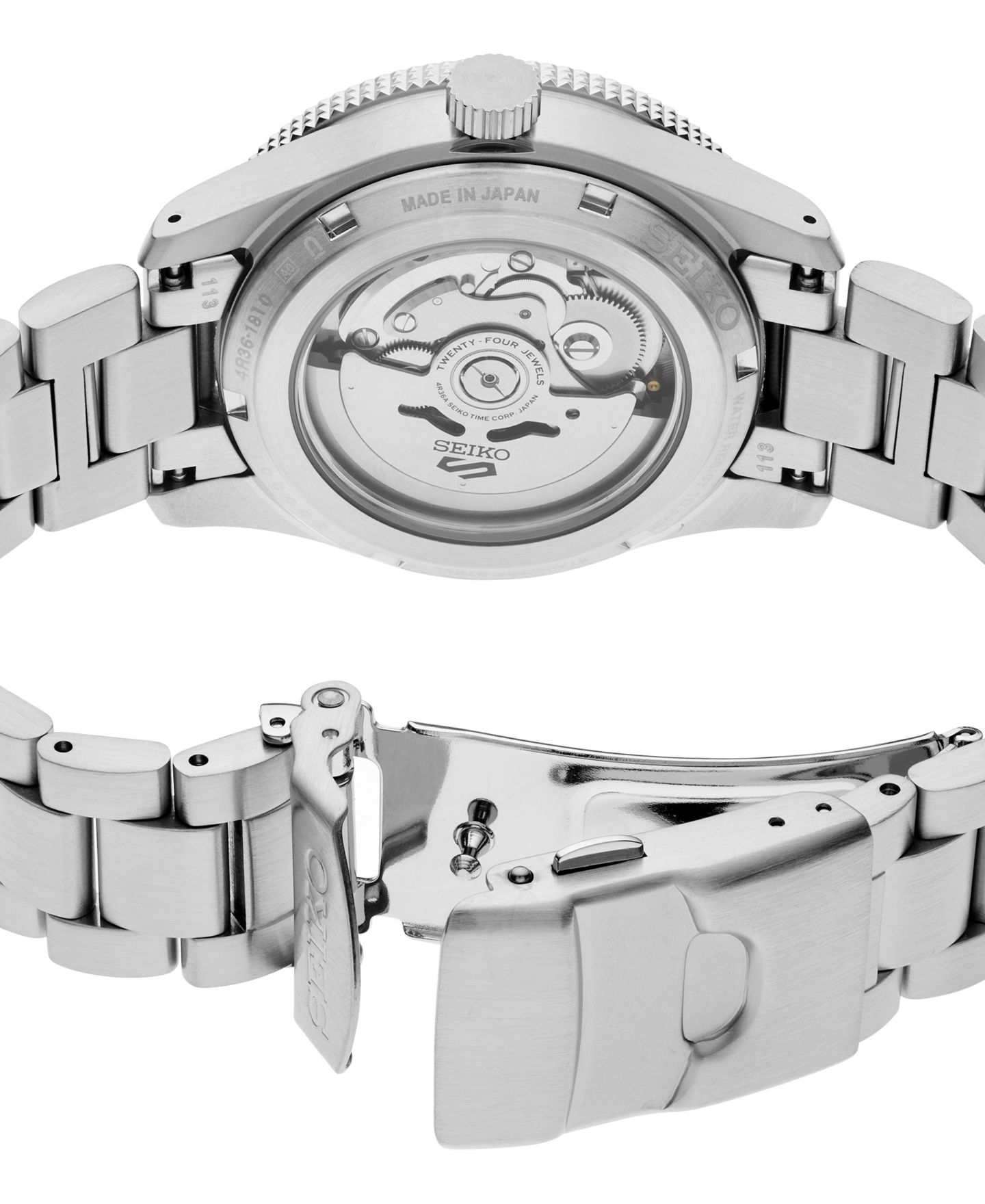 Мужские часы Seiko 5 Sports Automatic Field Stainless Steel Bracelet Watch, 41mm — фото 3