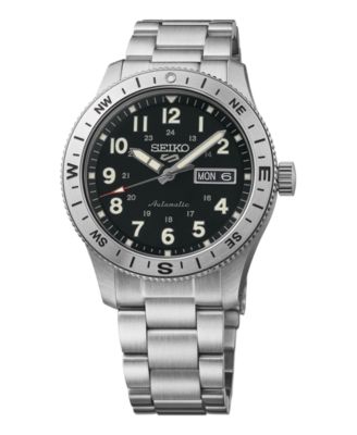 Men's 5 Sports Automatic Field Stainless Steel Bracelet Watch, 41mm