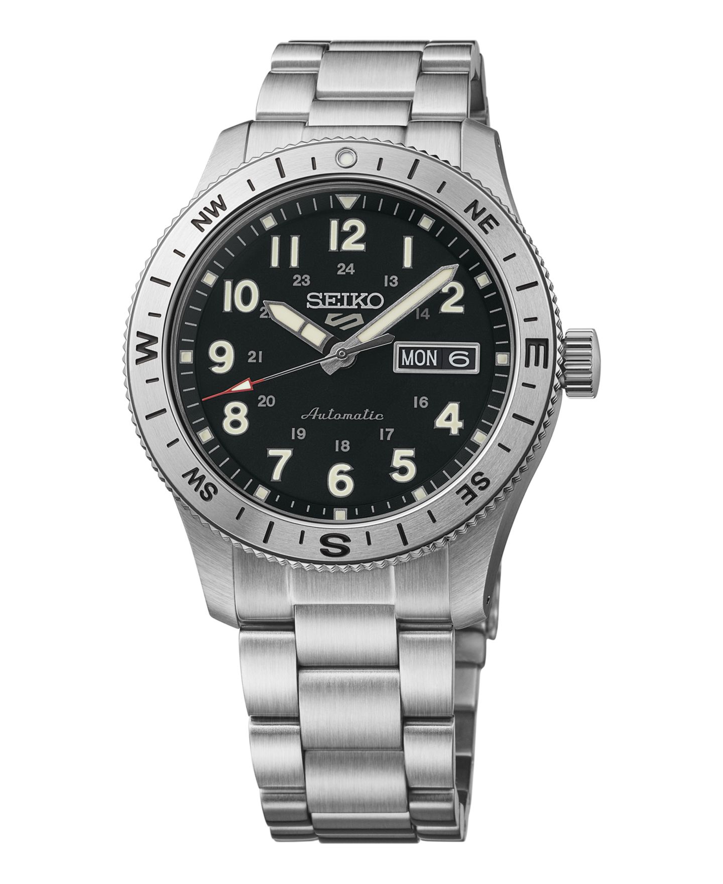 Мужские часы Seiko 5 Sports Automatic Field Stainless Steel Bracelet Watch, 41mm — фото 1