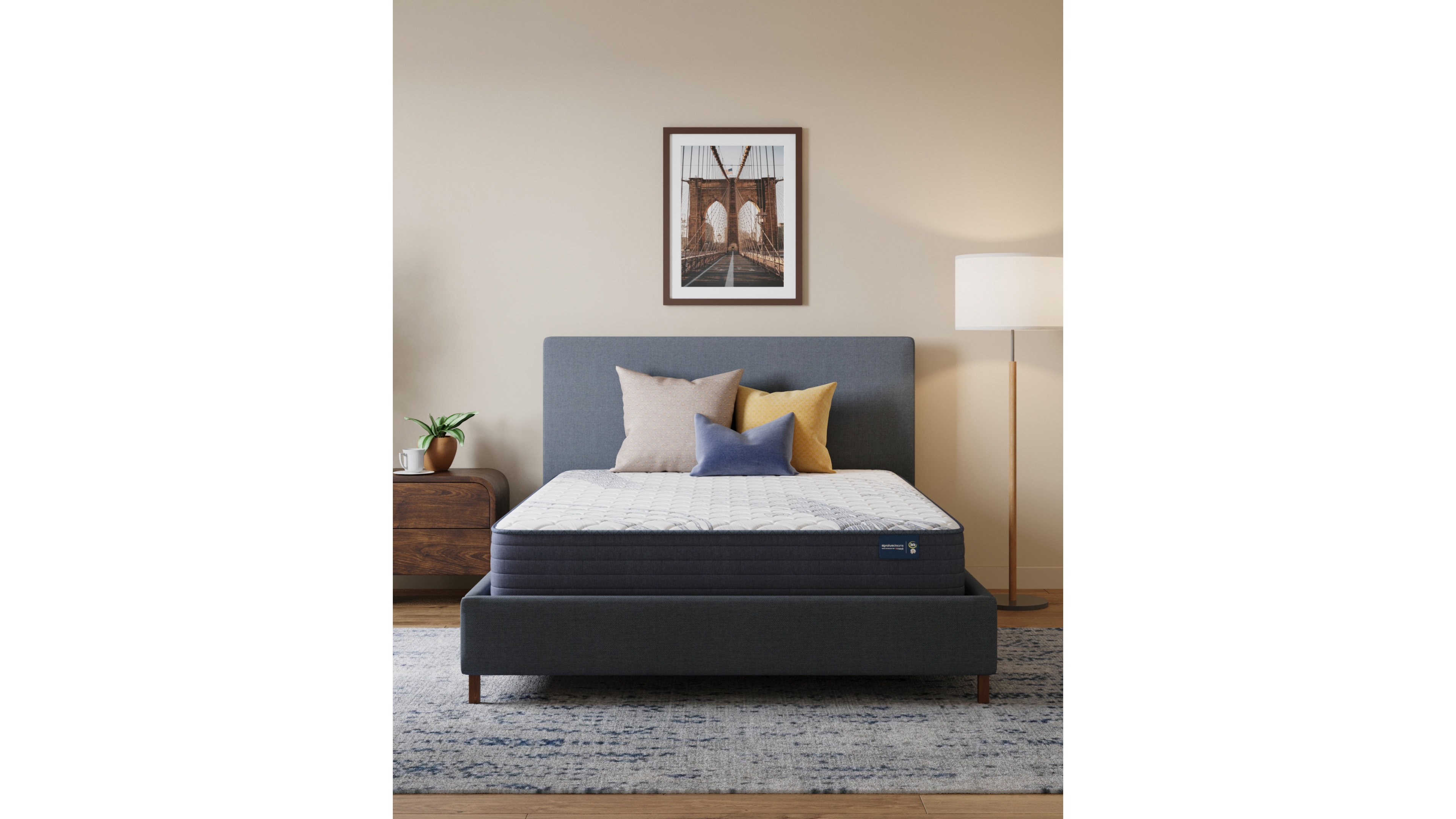 Serta Signature Dreams 11" Medium Tight Top Mattress Set, Twin Xl