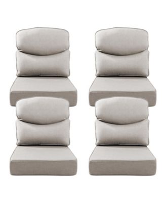 Luxury Smile 24x24x6 Outdoor Cushions, Water Resistant Olefin Deep Seat Cushion for Patio Wicker Chair Sofa