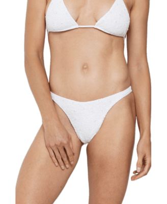 Women's Forever Hand-Beaded Cheeky High-Cut Bikini Bottom