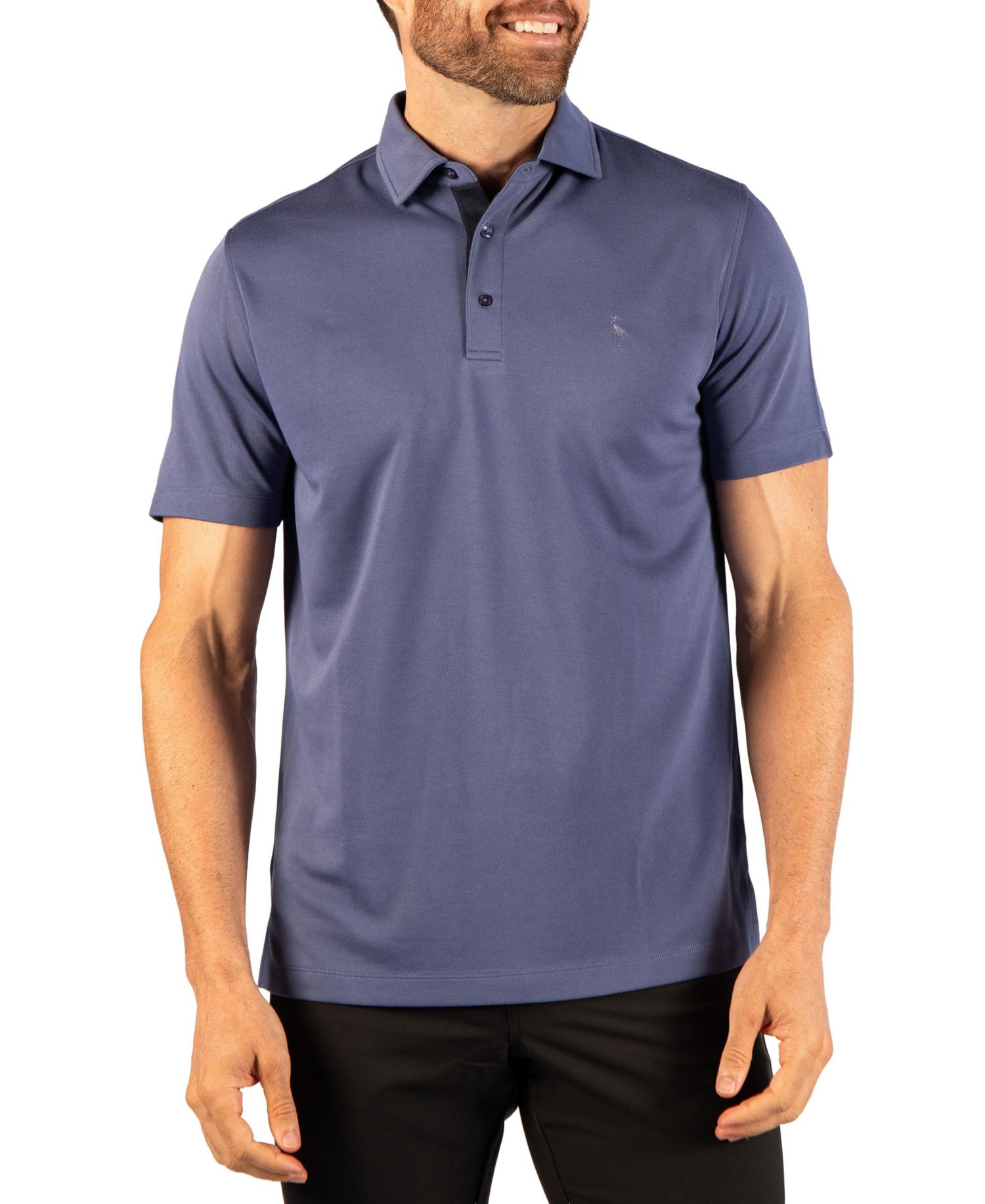 Men's Classic Modal-Blend Short-Sleeve Solid Polo Shirt