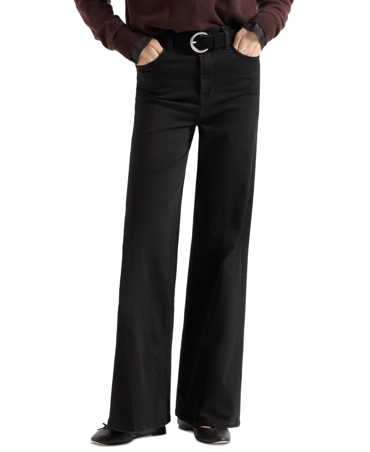 7 For All Mankind Women's Jo Ultra High Rise Wide-Leg Jeans