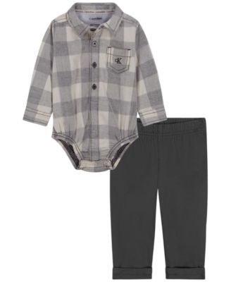 Baby Boys' Long-Sleeve Corduroy Shirt and Pant, 2-Piece Set