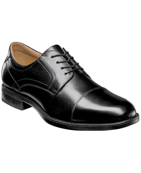 Florsheim Men's Focal Cap-Toe Leather Oxford, цвет: Чёрный