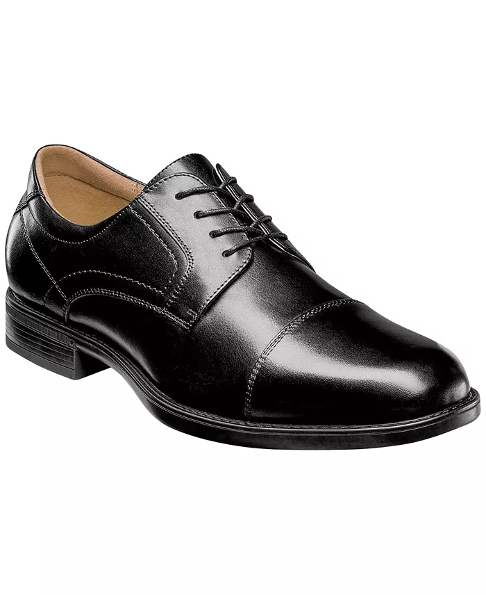 Men's Focal Cap-Toe Leather Oxford