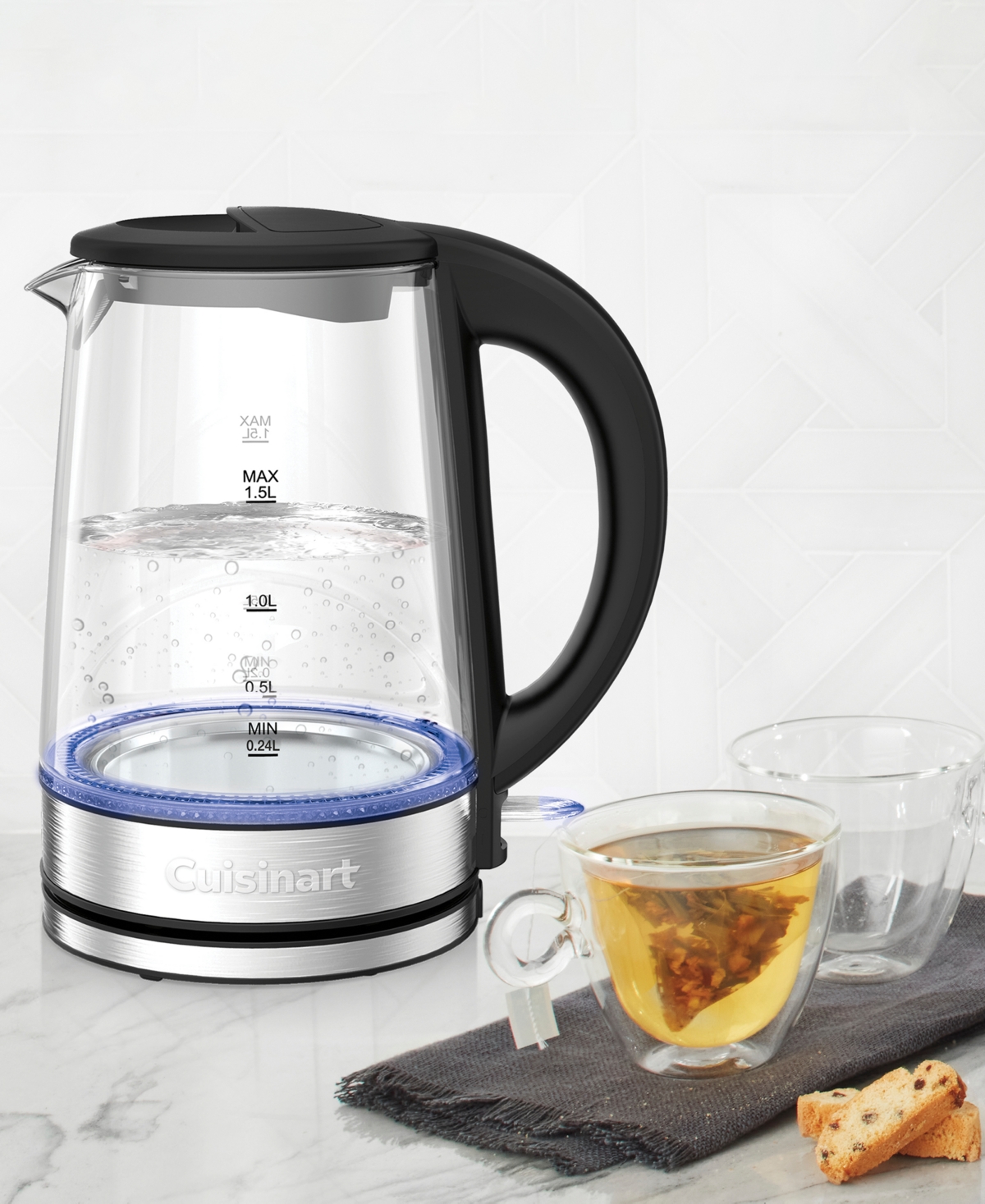 Cuisinart Clear 1.5L Glass Kettle Gk-15