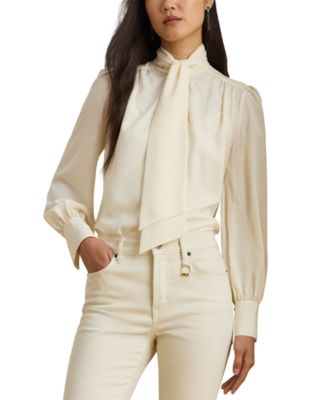 Petite Tie-Neck Top