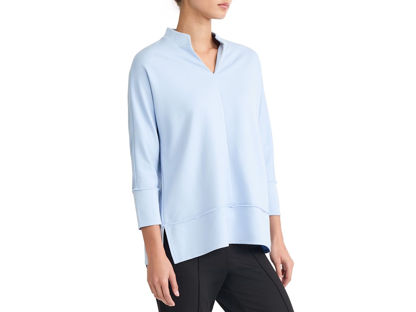 Женский топ Jones New York Johnny Collar Top, цвет: Ягодный красный — фото 9