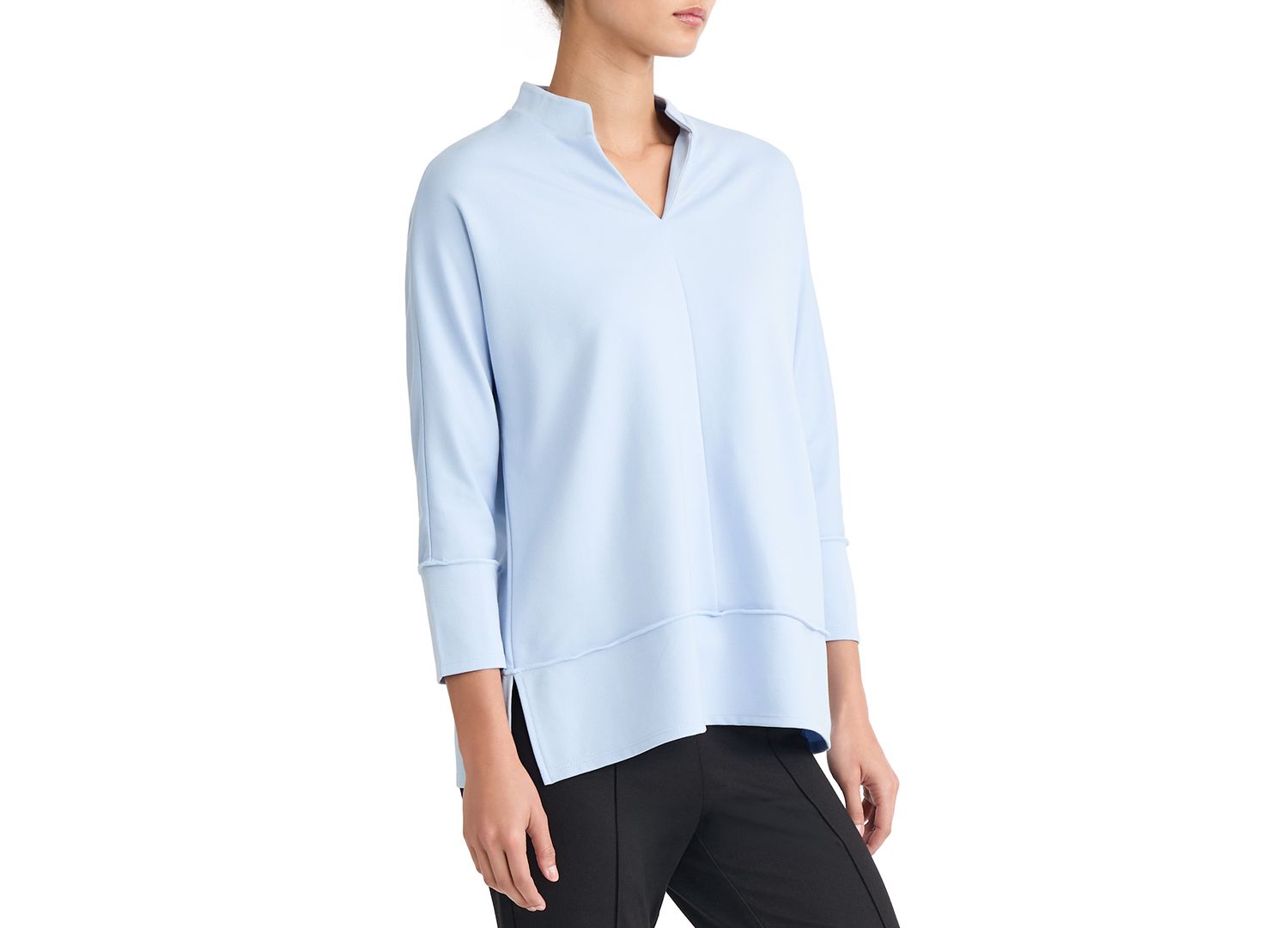 Petite Johnny Collar Top
