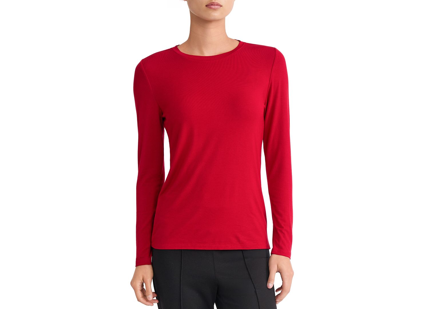 Women's Long-Sleeve Crewneck T-Shirt