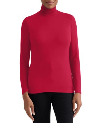 Women's Shirred Pullover Turtleneck Top
