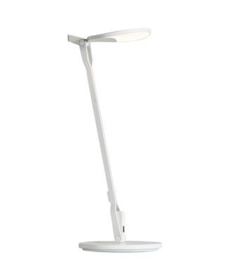 Splitty 17" Matte White LED Modern Desk Lamp with USB Port