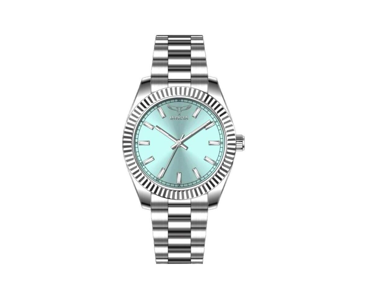 Invicta Men's Quartz Specialty I Water-Resistant Silver-Tone Stainless Steel Watch, 40mm - Blue