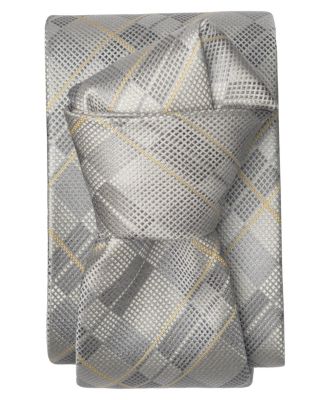 Men's Moscato Plaid Silk Jacquard Tie