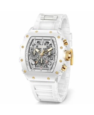Men's Quartz Nitro Gen White Rubber Watch, Water-Resistant, 43.2mm