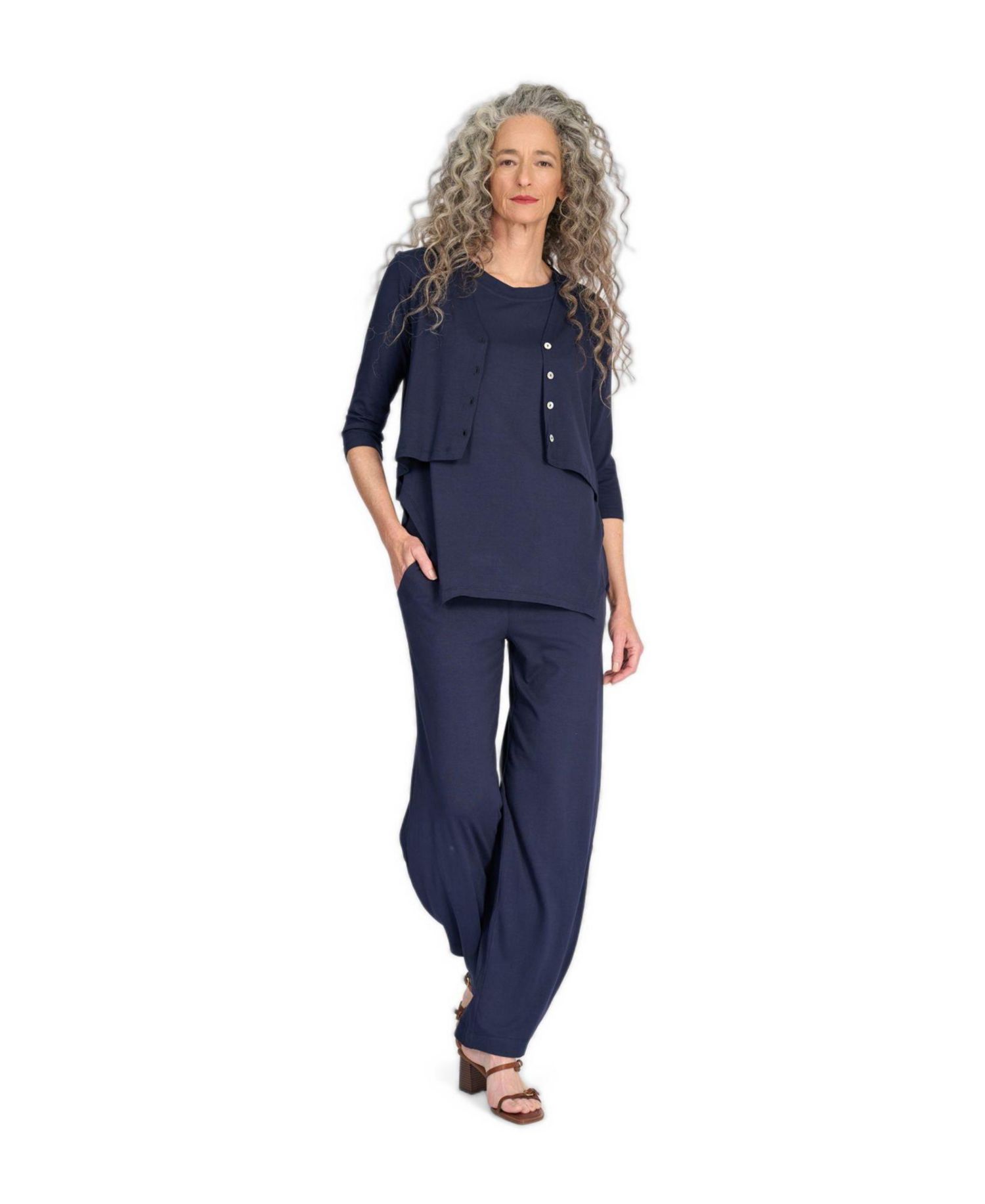 Women's Essential Cropped V-Neck Lightweight Cardigan