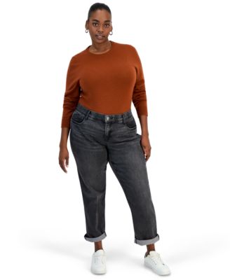 Plus Size AbSolution Stretch Mid-Rise Cropped & Ankle Jeans