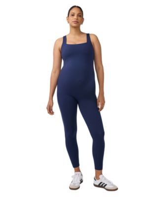 Maternity Sleeveless Knit Nursing Unitard