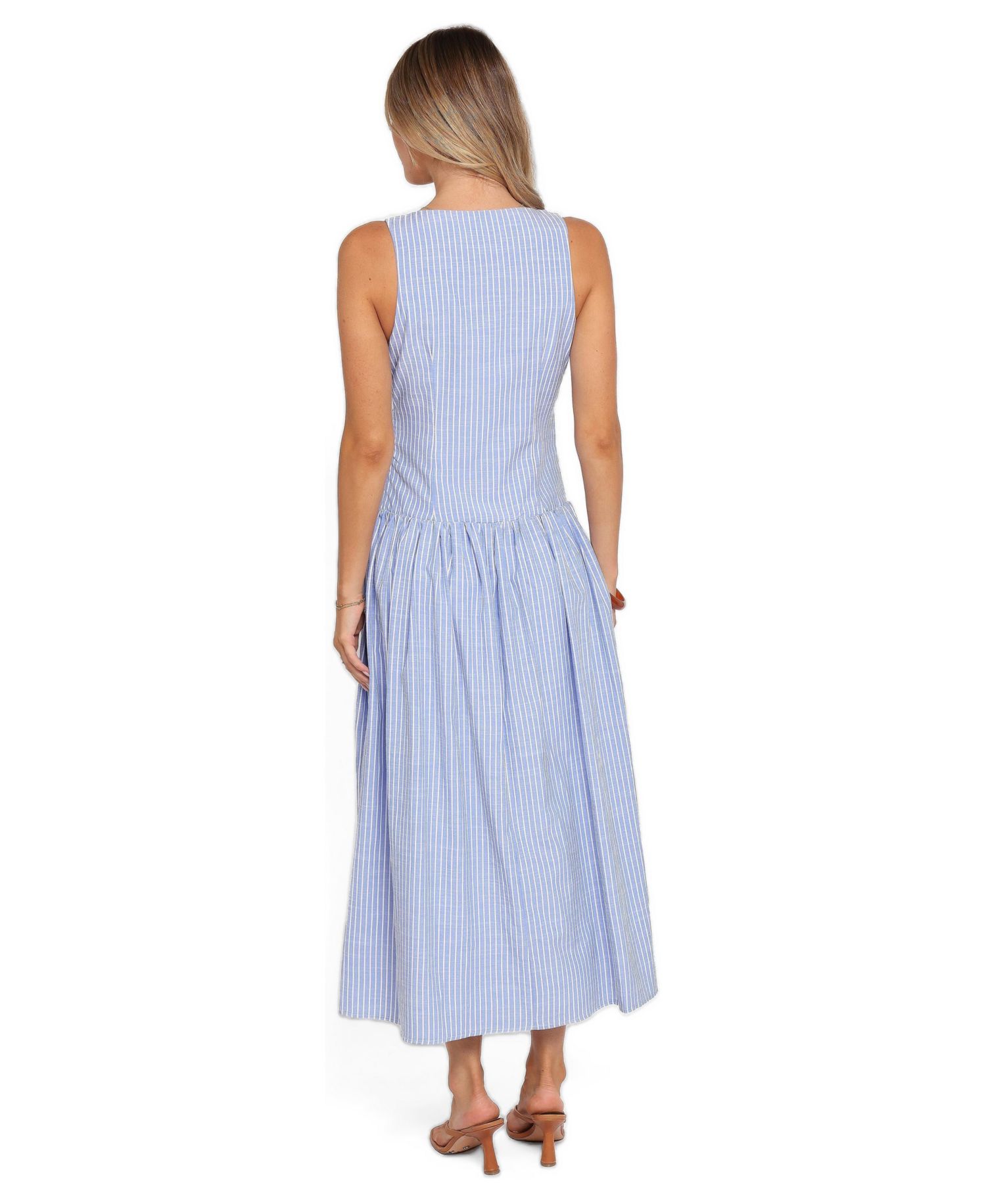 Women's Vanessa V-Neck Striped Maxi Dress