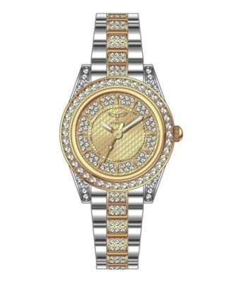 Women's Wildflower Quartz Water Resistant Two-Tone Stainless Steel Bracelet Watch, 32mm