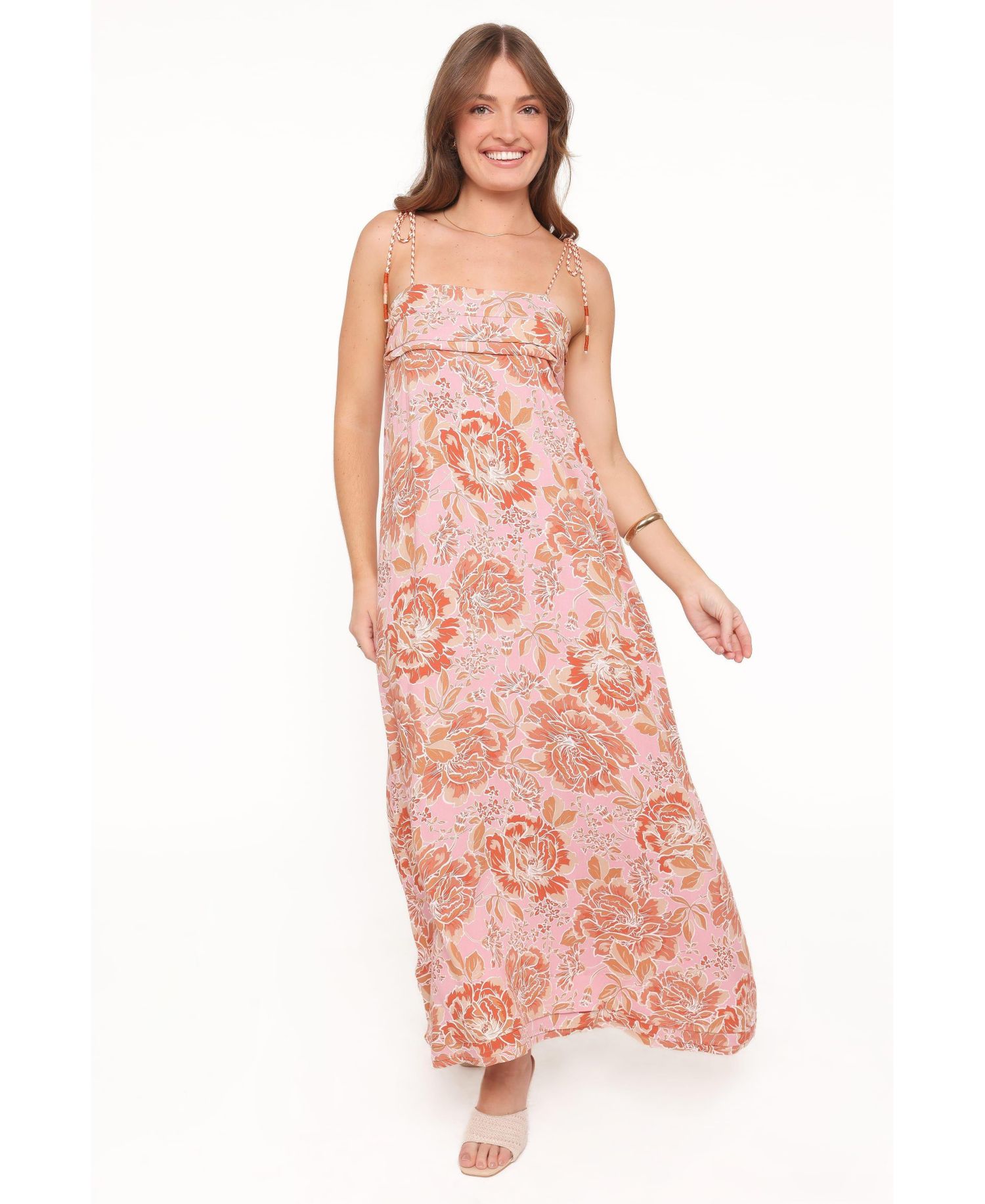 Women's Kahlie Floral-Print Square-Neck Maxi Dress