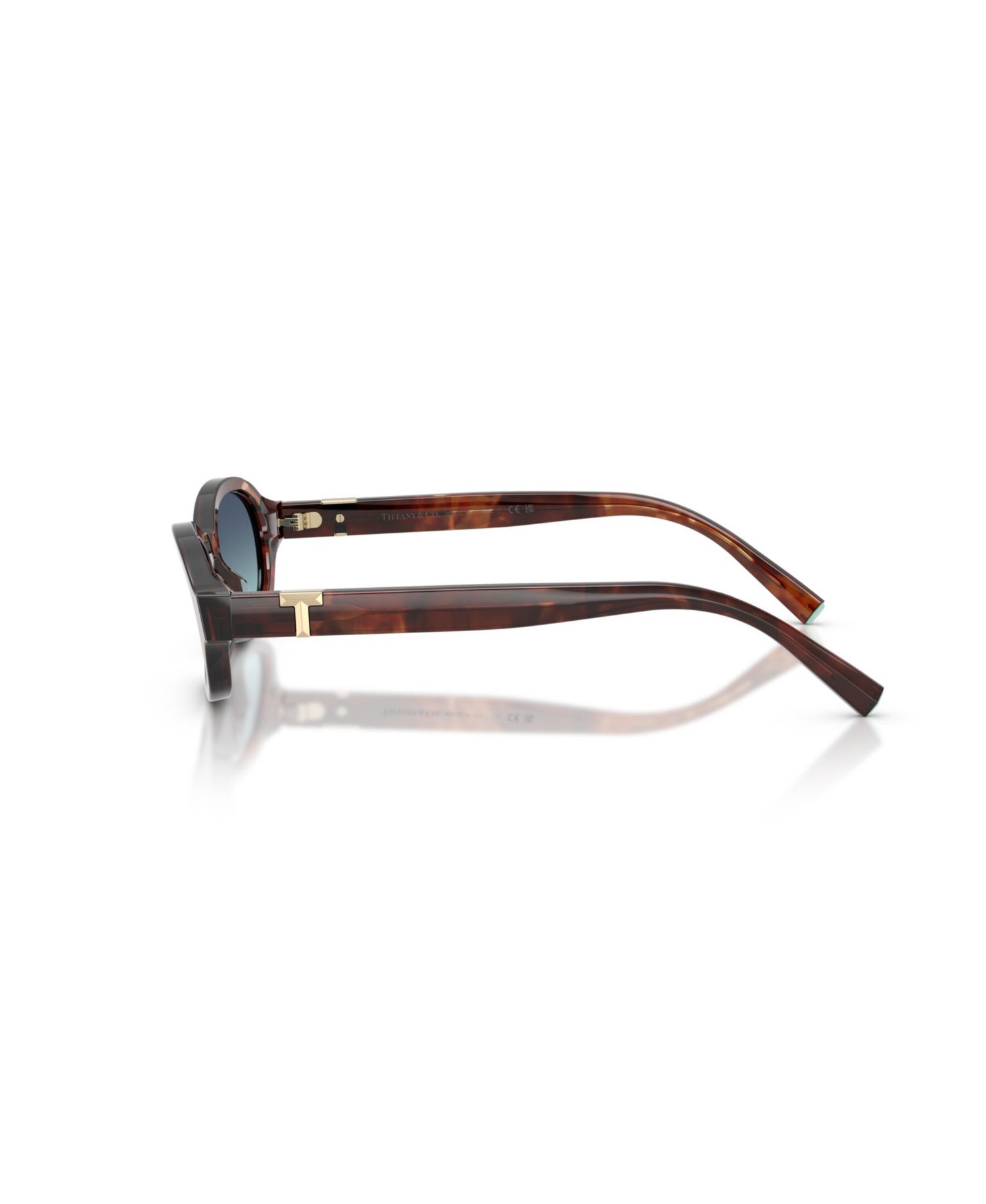 Women's Oval Blue Gradient Lenses Sunglasses TF4270U