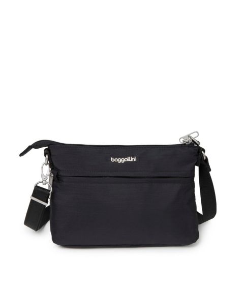 Женская сумка Baggallini Anti-Theft Memento Small Crossbody Handbag, цвет: Чёрный