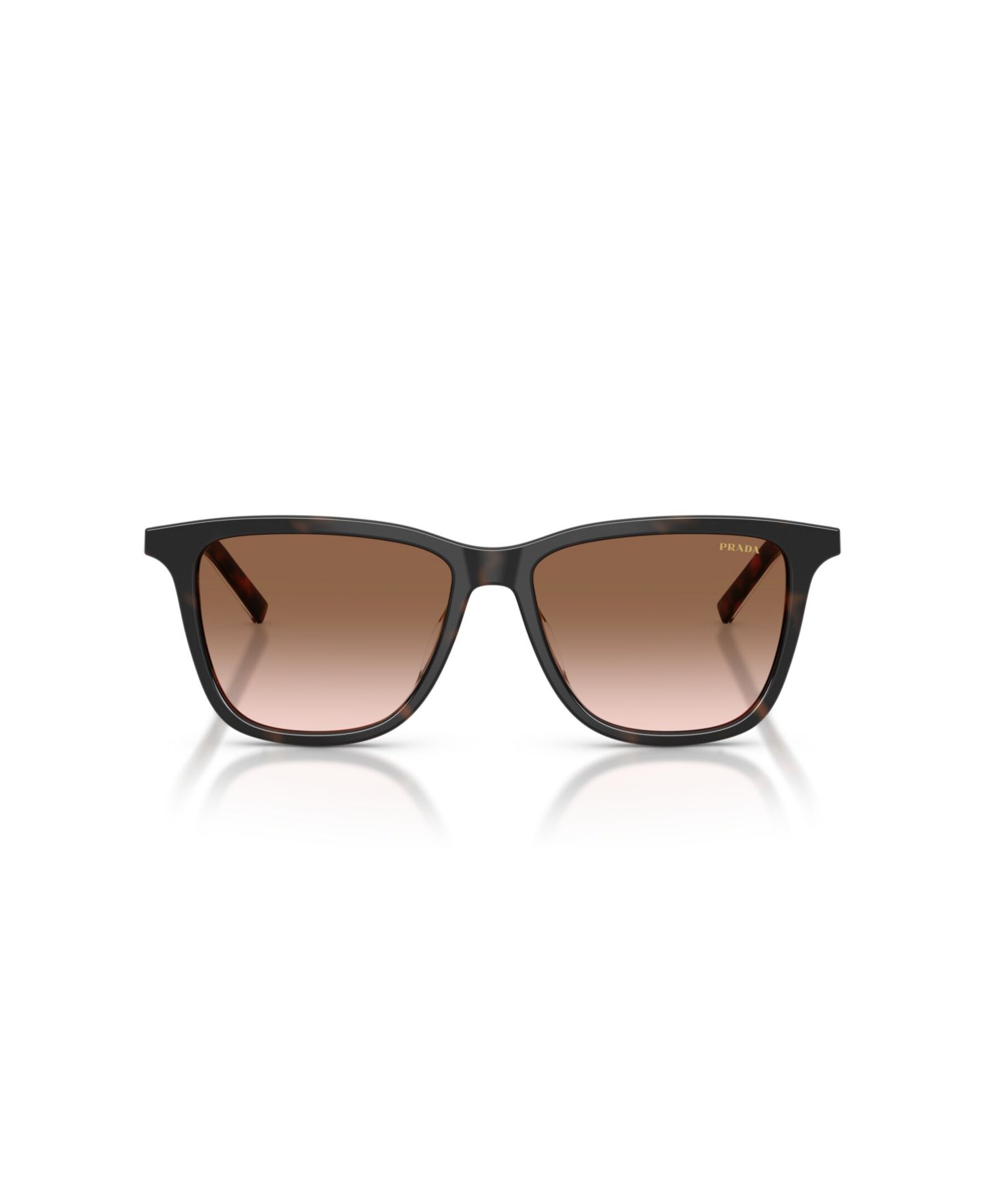 Женские солнцезащитные очки PRADA Square Gradient Sunglasses PR D18SD, цвет: Черепаховый — фото 5