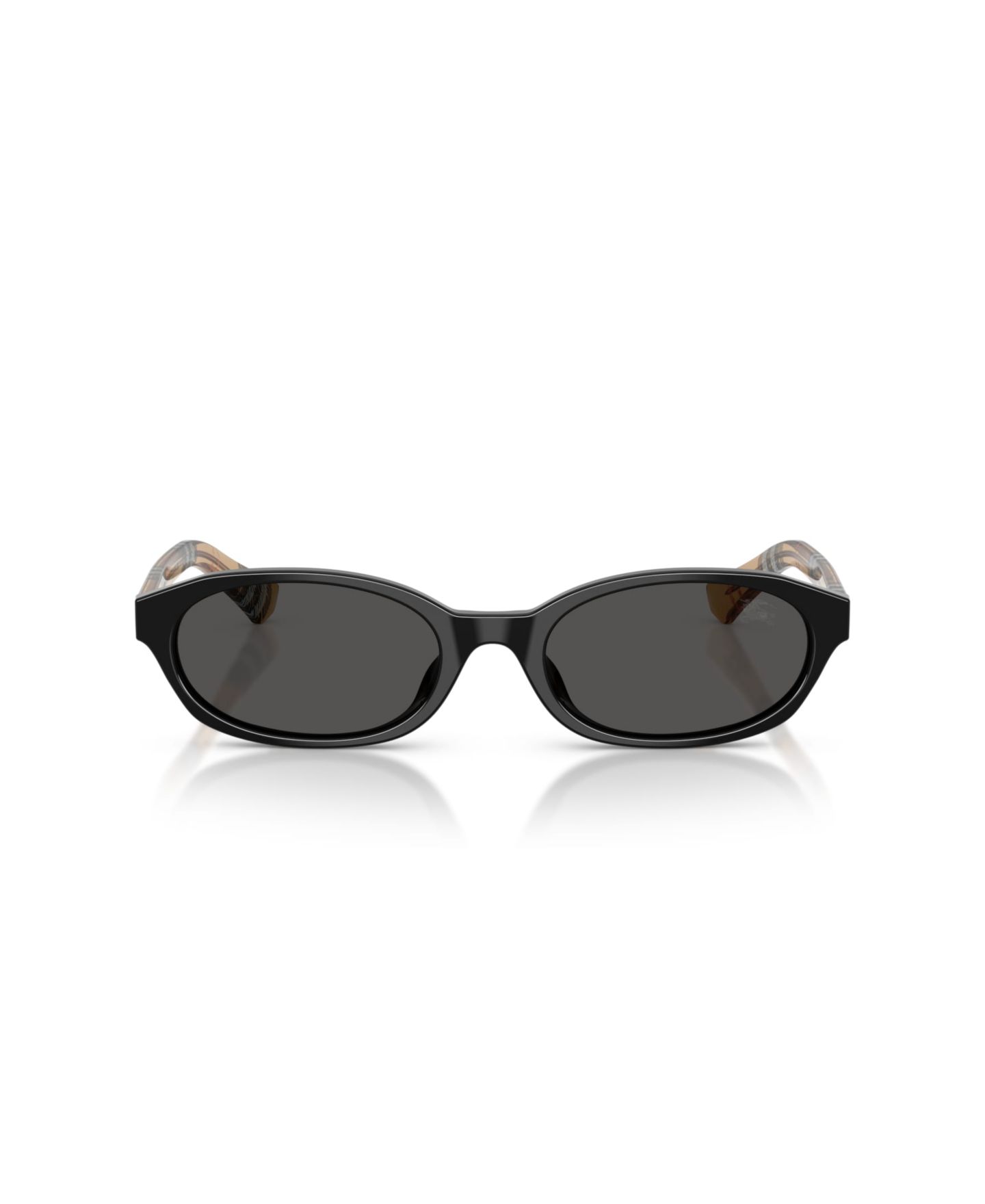 Женские солнцезащитные очки Burberry Oval Acetate Sunglasses BE4508D, цвет: Чёрный — фото 2