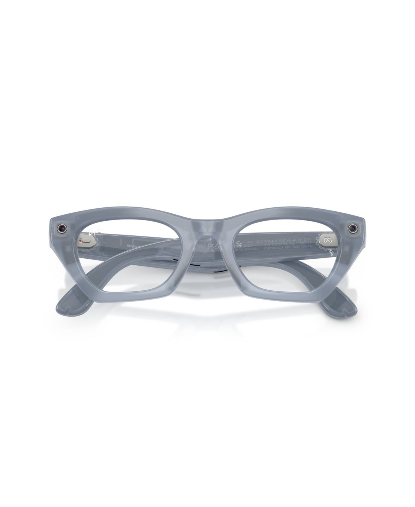 Смарт-очки Ray-Ban Meta Gen 3 Cat-Eye Zena RW4015 унисекс с ИИ и линзами Transitions, цвет: Серый сиреневый — фото 5