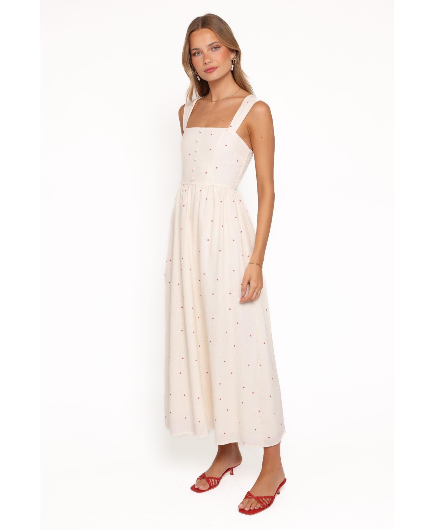 Women's Caty A-Line Square Neck Maxi Dress