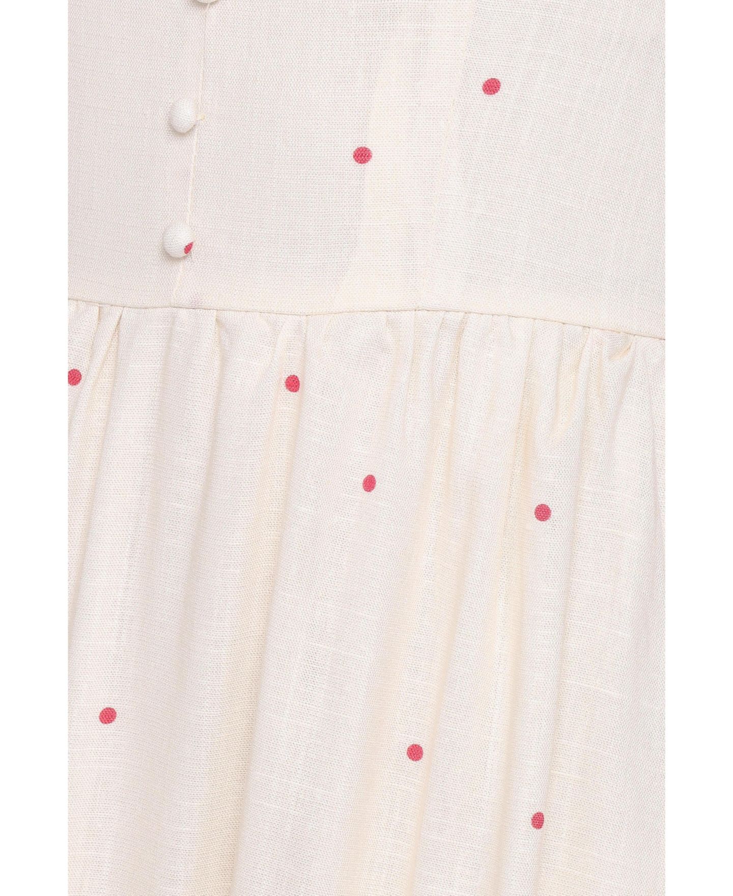 Женское платье Petal and Pup Caty Maxi, цвет: Красный в горошек — фото 8