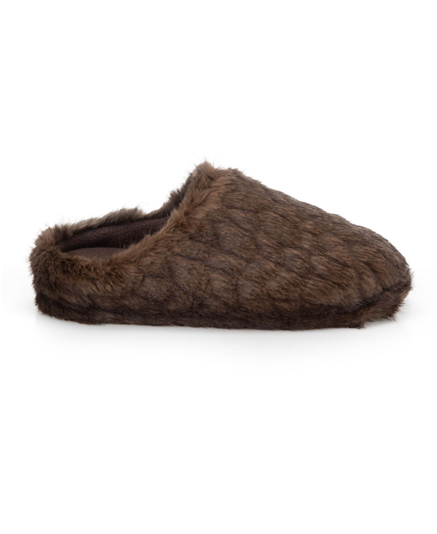 Женские сабо Isotoner Signature Isotoner Cozy Plush Herringbone Textured Indoor/Outdoor Clog Slippers, цвет: Шоколадный — фото 2
