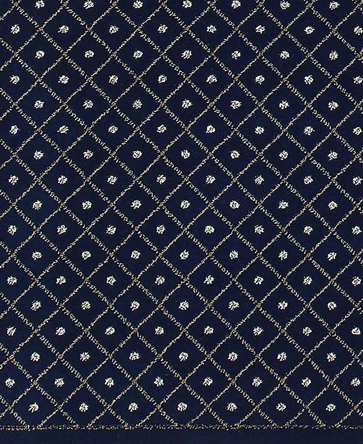 Closeout! Km Home 782/1314/Navy Pesaro Blue 2'2" x 7'7" Runner Rug