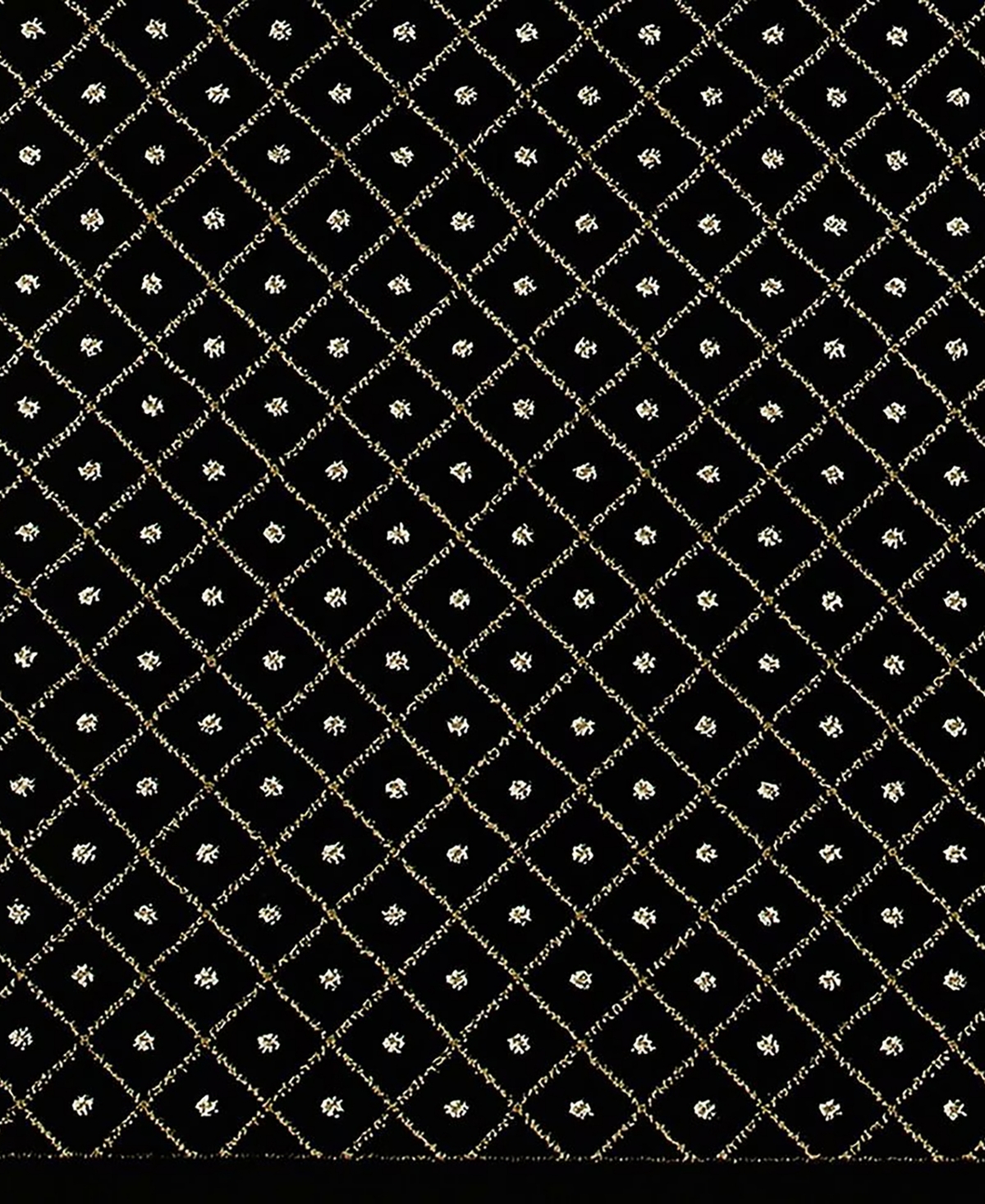 Closeout! Km Home 782/1610/Black Pesaro Black 3'3" x 4'11" Area Rug