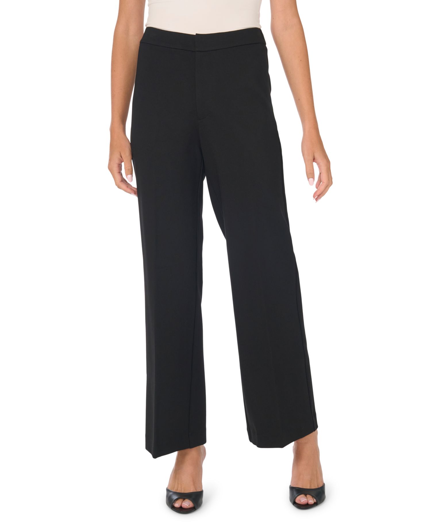 Women's Mid Rise Wide Leg Pants