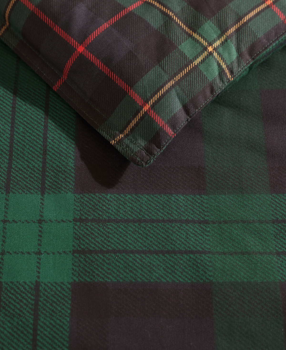 Eddie Bauer Woodland Tartan Green Duvet Cover Set