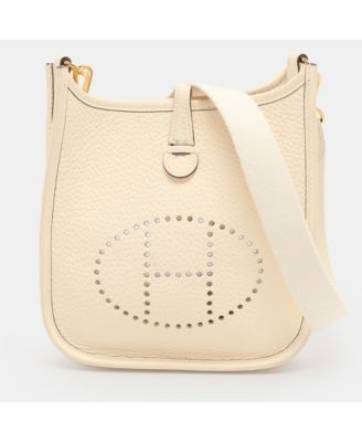 Pre-Owned Herm&eacute;s Evelyne TPM Mini Leather Crossbody Bag
