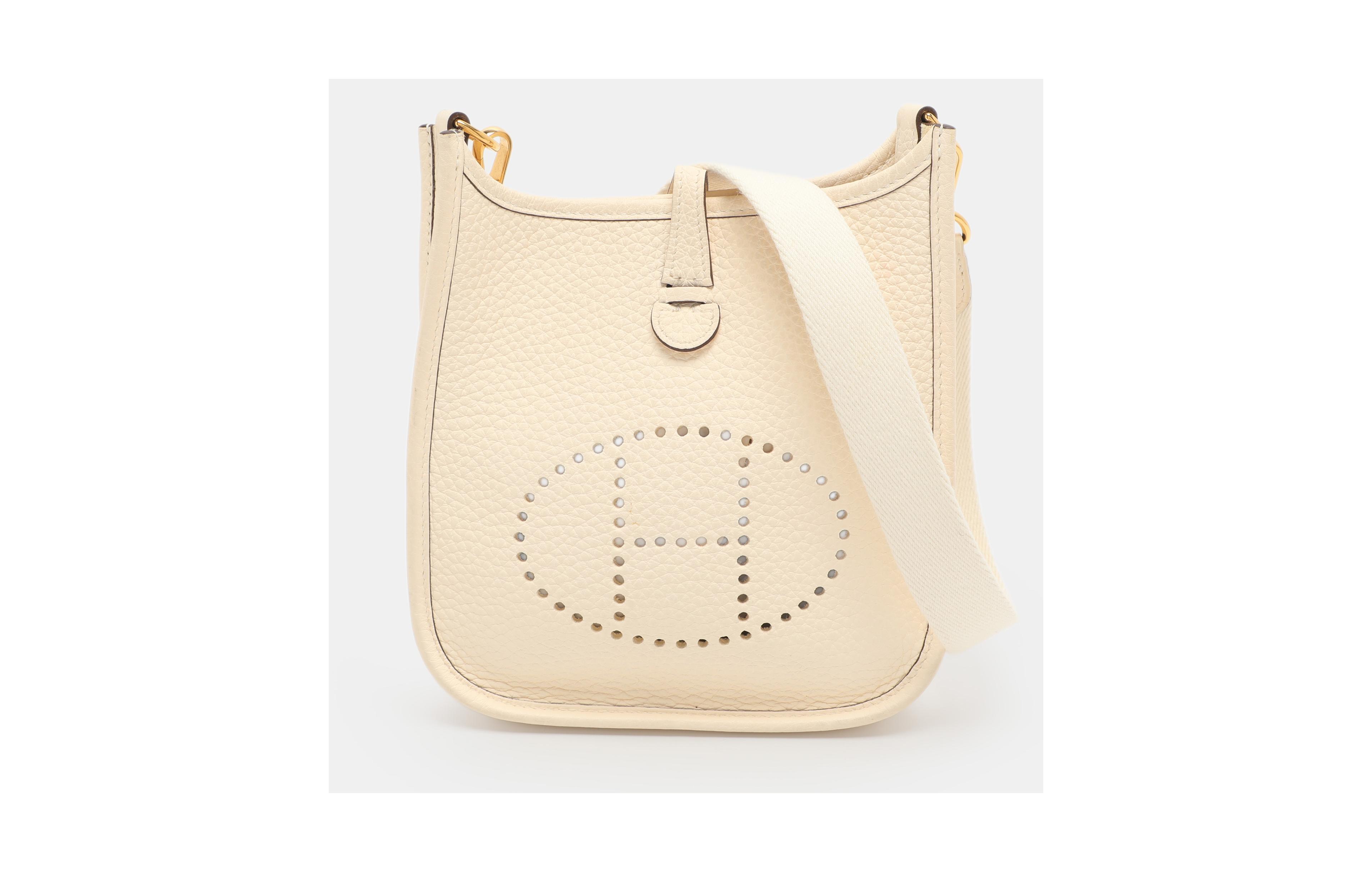 Pre-Owned Hermes Evelyne Tpm Mini Leather Crossbody Bag