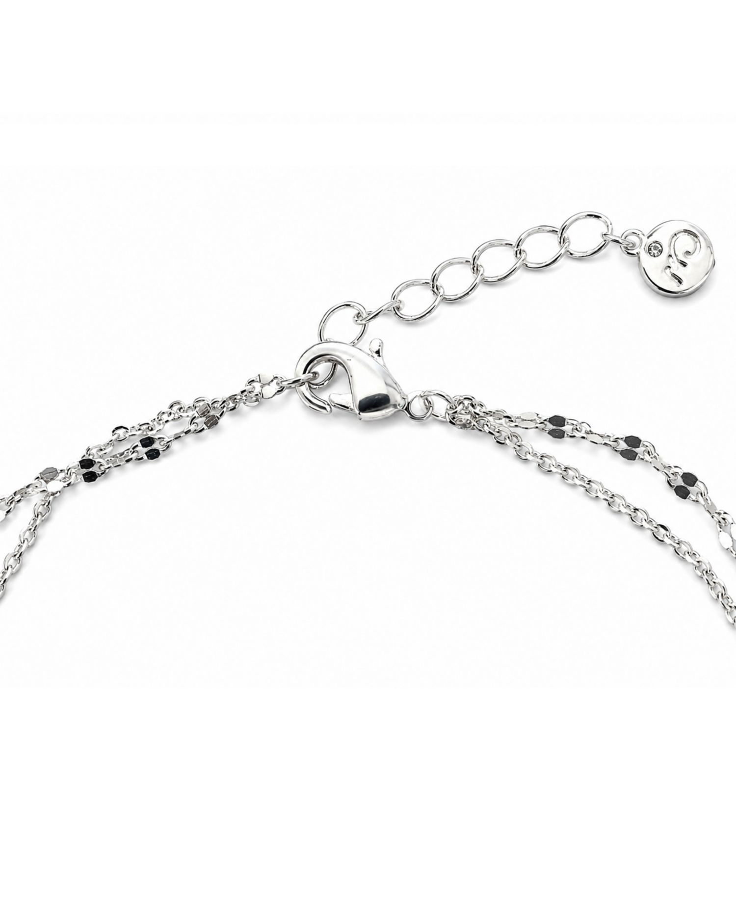 Double Row Turtle Anklet in Silver Plate