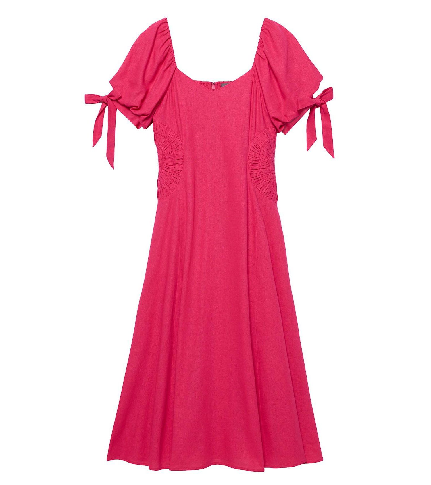 Women's Sweetheart Puff-Sleeve Maxi Dress