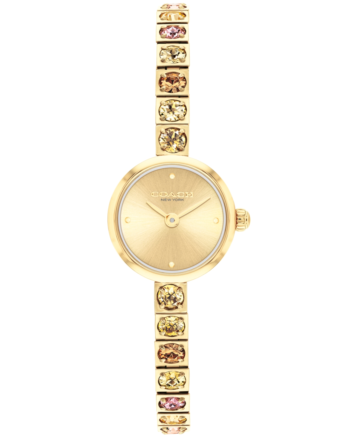 Coach Women's Iris Quartz Gold-Tone Stainless Steel Bracelet Watch 19mm