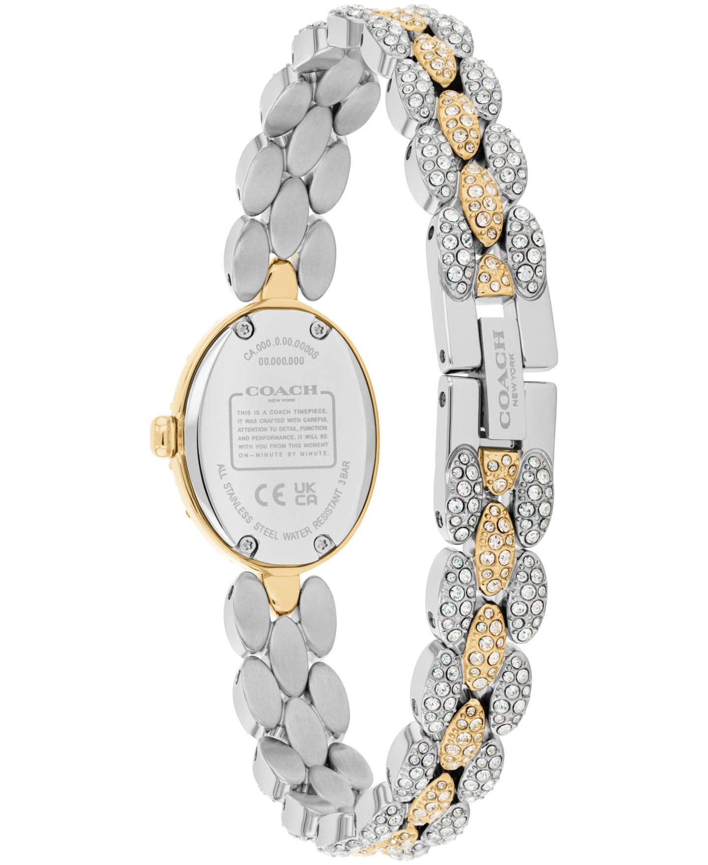 Женские часы COACH Sammy Quartz Gold-Tone Stainless Steel Bracelet Watch 19.5mm — фото 2