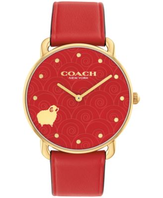 Women's Quartz Analog Elliot Calfskin Watch 36mm