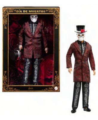 2026 Día De Muertos Ken Fully Articulated Collectible Fashion Doll with Removable Mask and Hat, Ages 6+