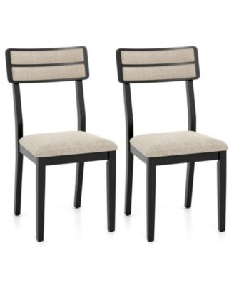 Set of 2 Dining Chairs with Tilt Backrest Support
